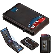 furid Card Wallet For Men Slim: Smart Rfid Minimalist Front Pocket Pop Up Wallet with ID Window -...