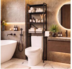 4-Tier 3-Screw Quick Install Bathroom Organizer