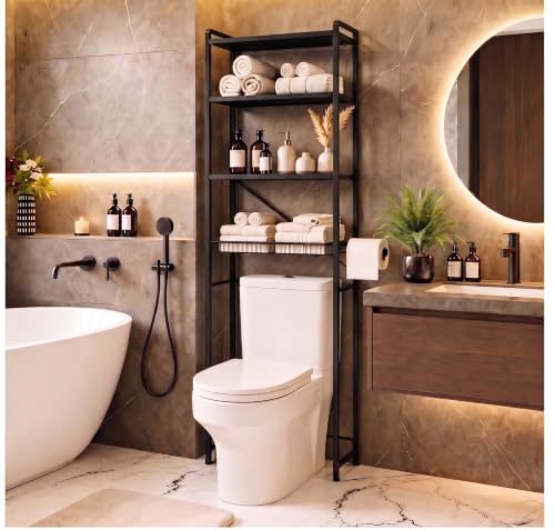 4-Tier 3-Screw Quick Install Bathroom Organizer
