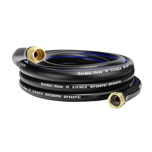 Flexible No Kink Heavy Duty Garden Water Hose Flex Copper Bullet Collapsible Washer Rubber Hose 5/8 Soft Lightweight Outdoor Waterhose Manguera Para Jardi