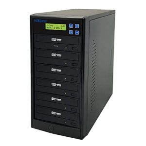 24X SATA 1 to 5 CD DVD M-Disc Supported Duplicator Writer Copier Tower with Free DVD Video Copy Protectio