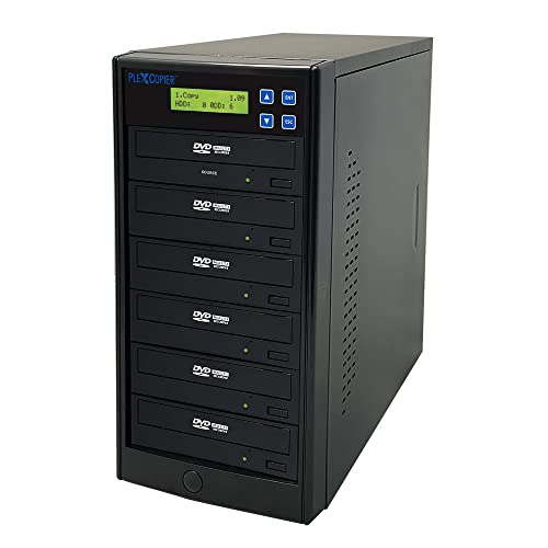 24X SATA 1 to 5 CD DVD M-Disc Supported Duplicator Writer Copier Tower with Free DVD Video Copy Protectio