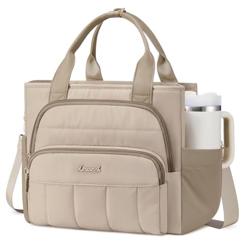 Puffer Lunch Bag with Wide Opening