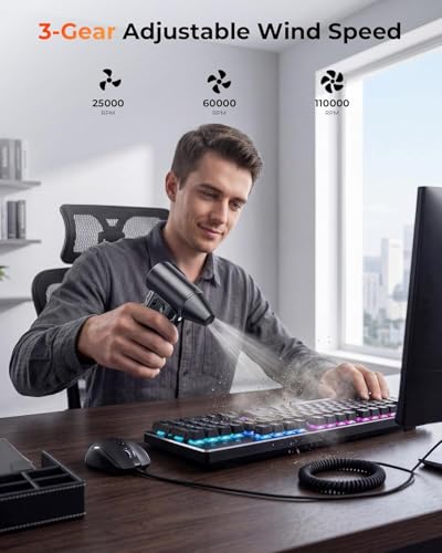 Rechargeable Cordless Dust Blower with Fast Charging for PC