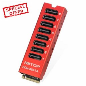 RIITOP M.2 to SATA Adapter [8 Port]