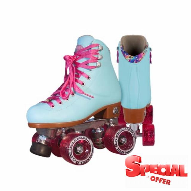 Moxi Beach Bunny Roller Skates for Women - Colorful