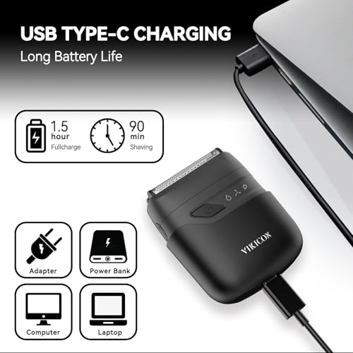 Close Shave Stubble Trimmer with USB-C Fast Charge