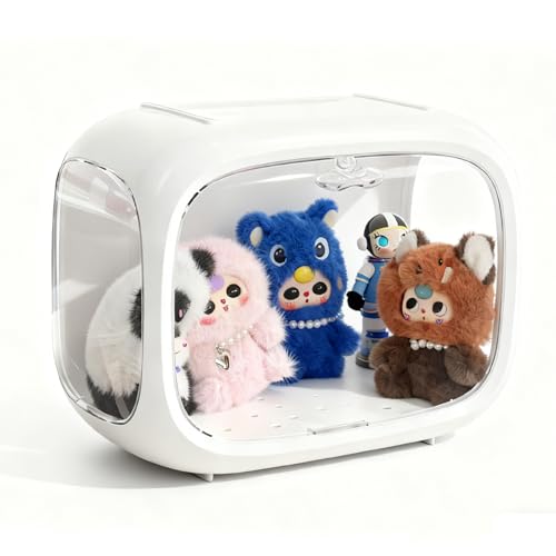 Upgrade Large-Sized Display Box for 6.7in Dolls Clear Acrylic Display Box with Door Dust and Moisture Proof Suitable for Lego Collectibles Action Figures Pop Ma