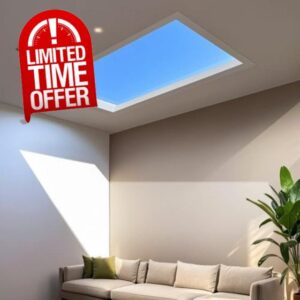 1x1 Ft Smart Blue Sky Light Ceiling Lamp