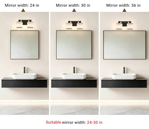 Easy Installation & Shadow-Free Illumination for Bathroom Mirror Deco