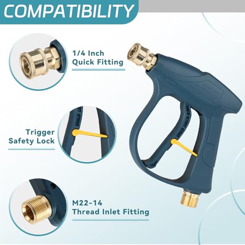 5 Nozzles Tips with 1/4” Quick Connect, 4000 PSI