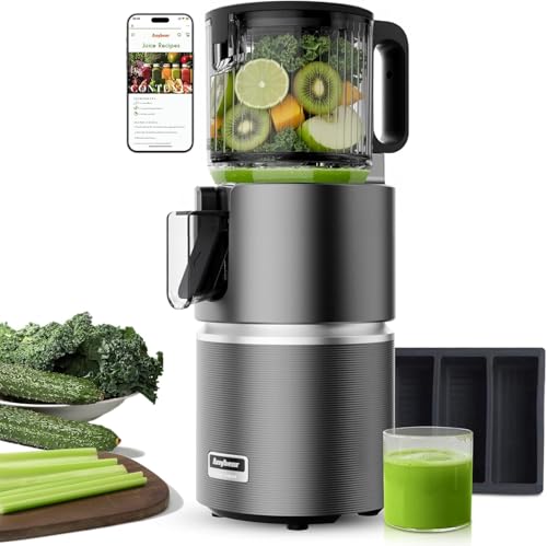 350W 4.9" Feed Chute for Whole Fruits & Veggies | 350W 4.9" Large Feed Chute Juicer