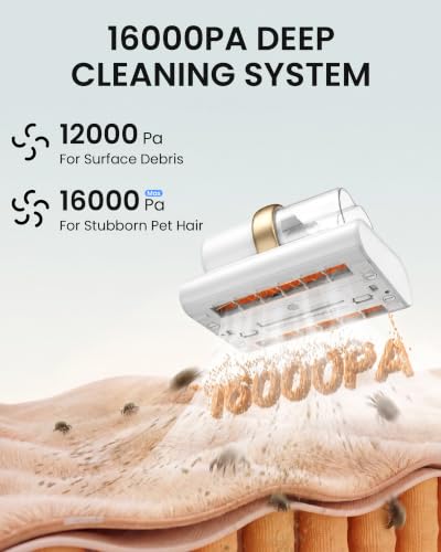 Dual High-Speed Roller Brushes & H13 HEPA Filter for Pet Hair