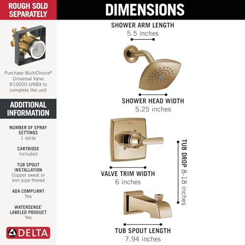 Stainless T14464-CZ (Valve Not Included)