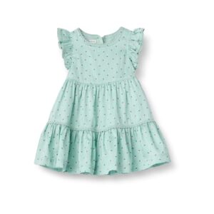 Amazon Essentials x Sofia Grainge Toddlers and Baby Girls' Woven Cotton Sateen Fit & Flare Casual Dress