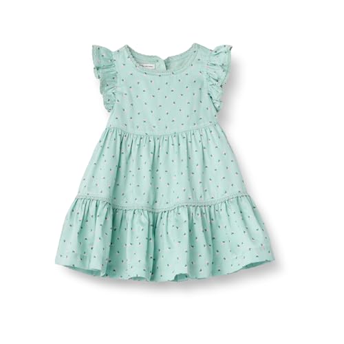 Amazon Essentials x Sofia Grainge Toddlers and Baby Girls' Woven Cotton Sateen Fit & Flare Casual Dress