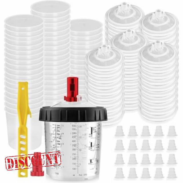 Disposable Paint Spray Gun Cup System