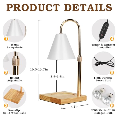 Adjustable Metal Candle Lamp