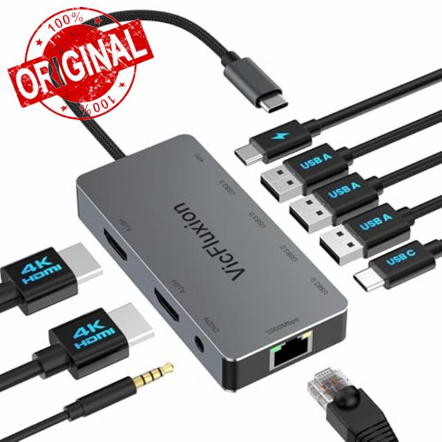 USB C Docking Station Dual Monitor for Laptop