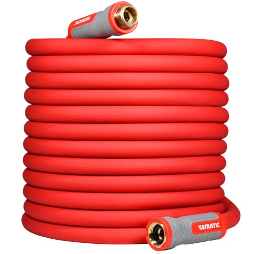 Brass Swivel Handle Burst 600 PSI | Heavy Duty Water Hose with 360° Swivel Solid Brass 3/4" GHT Fittings