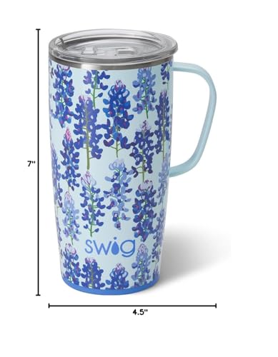 Insulated Mug with Lid (Bluebonnet)
