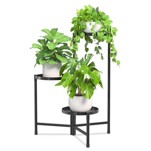 Tiered Corner Metal Outdoor Flower Display Holder Shelf