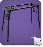 MS1099 X-style Keyboard Stand with Headphone Hook