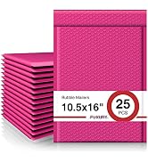 Fuxury Bubble Mailers, 10.5x16 Inch 25 Pack Padded Envelopes Self Seal Adhesive Waterproof, Large...