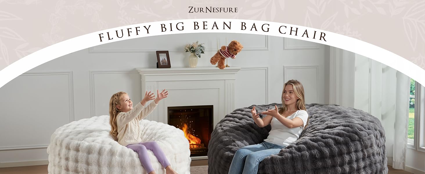 playing on bean bags