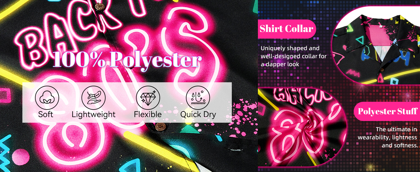 80s shirts for men 80s theme party