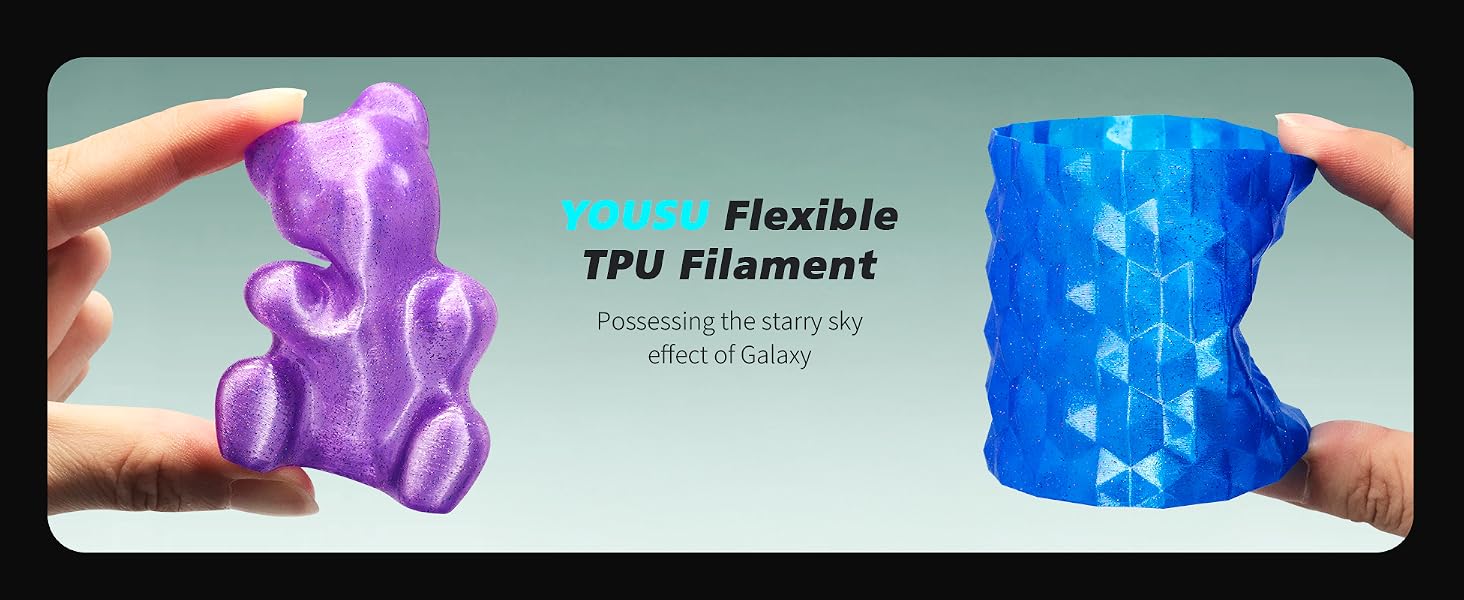 Transparent Galaxy Glitter TPU