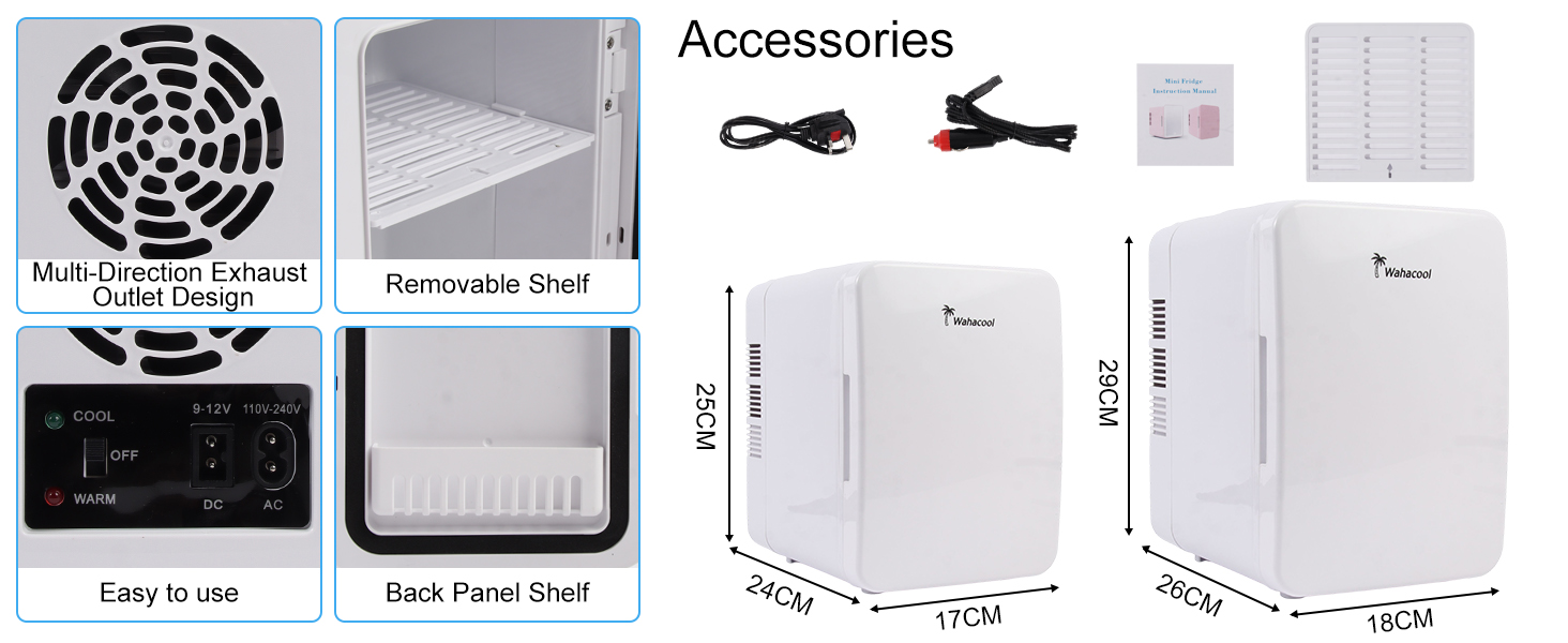 Mini Fridge, Portable Personal Refrigerator