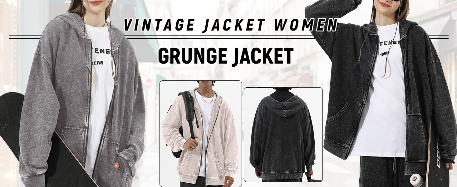 oversized zip up hoodie