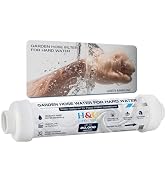 H&G Lifestyles Inline Sediment Anti-Scale Filter, Water Hose Filter, Reduce Water Hardness,with 3...
