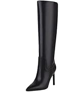 Reitoye Knee High Boots Women Sexy Pointed Toe Stiletto Tall Boots Side Zipper Dress Fashion Boot...