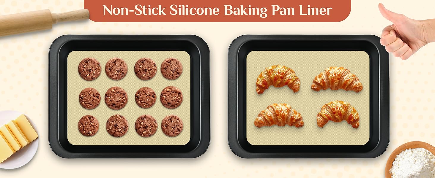 Non-Stick Silicone Baking Pan Liner