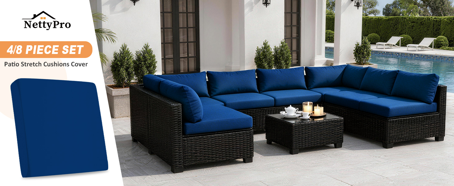 Patio cushion cover