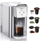 SIFENE Single Serve Coffee Machine, 3-in-1 Pod Coffee Maker for K-Pod Capsule, Ground Coffee, and...