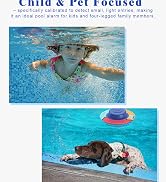 Pool Alarm for Inground & Above Ground Pools, Floating Pool Safety Alarm for Kids and Pets, No Wi...