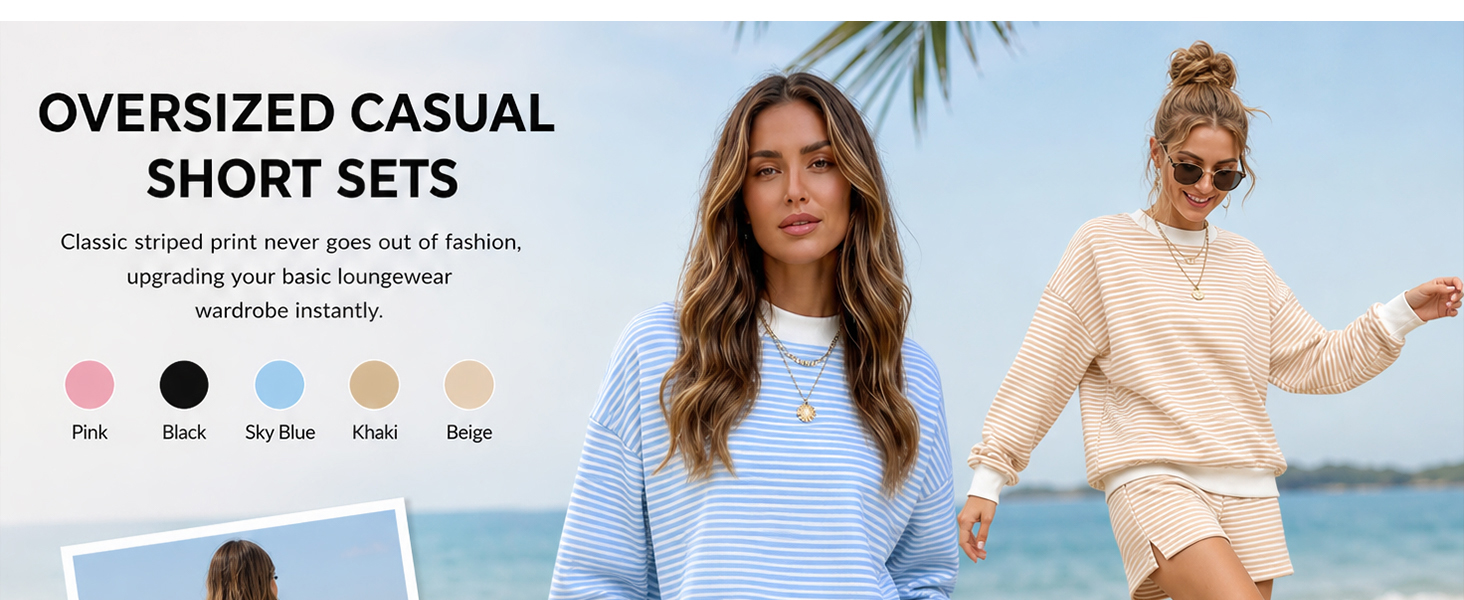 Womens Casual Short Sets