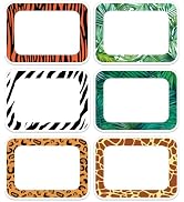 JarThenaAMCS 120Pcs School Bus Name Tags Funny Cartoon Nameplate Stickers Classroom Bulletin Boar...