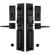 NEWBANG Solid Door Lever Handle Matte Black Finish