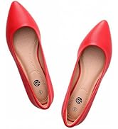 Rekayla Women's Flats Classic Pointed Toe Ballet Flats Shoes for Women Comfortable Slip On Dress ...
