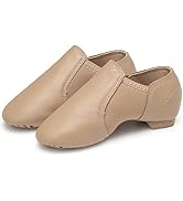 Stelle Jazz Shoes for Girls and Boys Slip-On Leather Dance Shoes (Toddler/Little Kid/Big Kid)