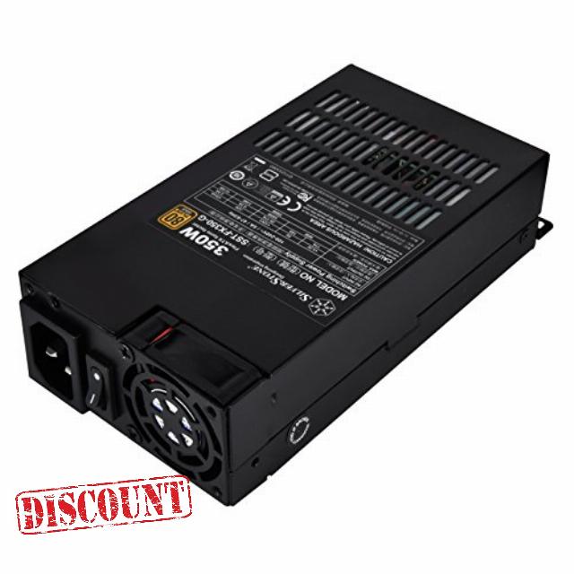 Silverstone Technology 350 Watt Flex ATX Power Supply with Fixed Cables and 80 Plus Gold with 6Pin PCIe Connector SST-FX350-G-USA