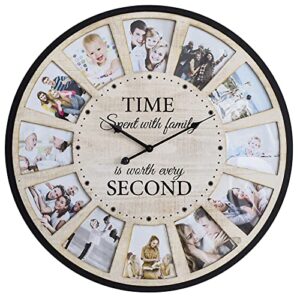 Large Family Picture Wall Clock for Living Room