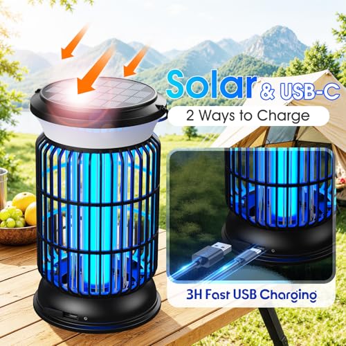 Solar USB Power for Camping Patio Garden Outdoor Living