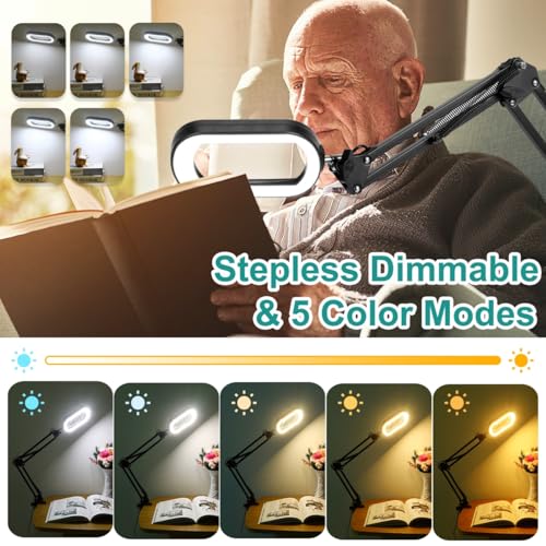 5 Color Modes Stepless Dimmable Magnifier with Stand