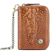 Steel Lion Genuine Cowhide Leather Men's Wallet - Crocodile-Embossed Design with Large ID Window,...