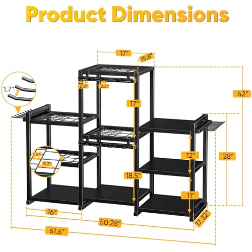 Heavy Duty Yard Tool Organizer for Garage